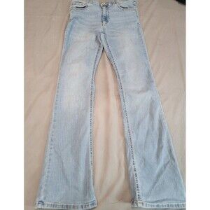 Jordache Women’s Bootcut Jeans Size 14 Light Wash Stretch Denim